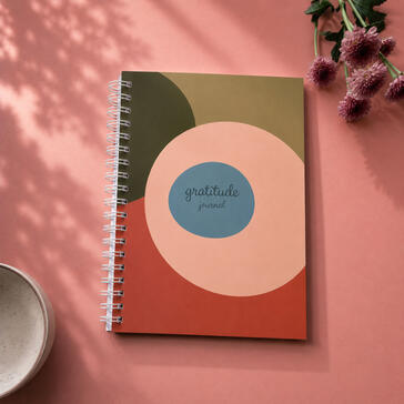 A5 ColorMe Gratitude Journal, ruled, 100p, wiro, Rs 350 (excl shipping)