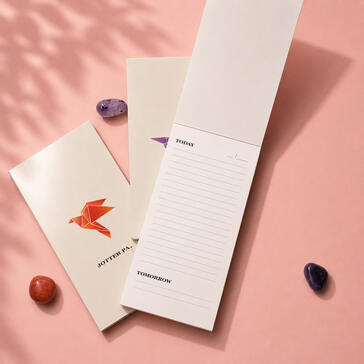 Trio Origami NP, 3.5inx7in, Tear off, 50p, Rs 700 (excl shipping)